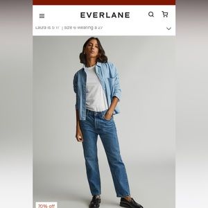 Everlane rigid slouch jean